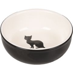 Gamelle Chat Nala Céramique Noir-blanc 310ml 13cm