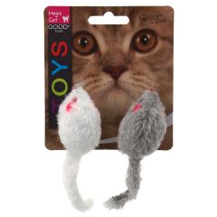 Magic Cat Hochet En Forme De Souris Avec De L'herbe À Chat - 2 Pcs - 11cm -blanc