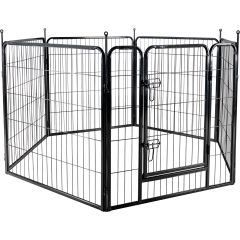 Flamingo Kennel Zecta Zwart 162x140x80cm