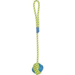 Flamingo Tofla Ring Trektouw met Bal Hondenspeelgoed 50cm