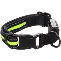 Flamingo Hond Halsband Flitzy Zwart & Geel