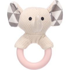 Flamingo Jouet Chiot Fabbo Éléphant Avec Anneau Blanc