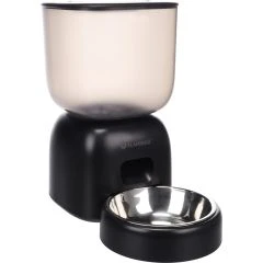 Flamingo Blido Distributeur Automatique pour Chat et Chien avec Timer Noir 3l