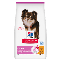 Hill's Science Plan Light Small & Mini Adult Hondenvoer Kip 6kg