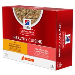 Hill's Science Plan Adult Healthy Cuisine sachets repas miijotés pour chat poulet saumon