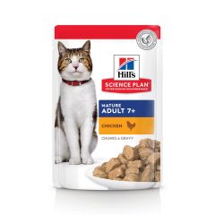 Hill's Science Plan Mature Adult sachet repas pour chat sénior poulet