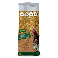 Good Bio Mélange de Graines Concassées pour Poules 20kg Good