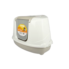 Good Marco Bac à Litière Angulaire Gris 56x44x36cm