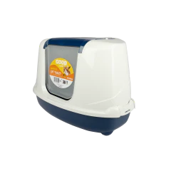 Good Marco Bac à Litière Angulaire Bleu 56x44x36cm