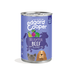 Edgard&Cooper Hondenvoer in blik met Rund – 6x 400g