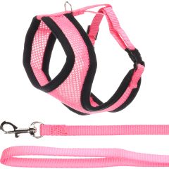 Flamingo Chaton Harnais Avec Laisse Harms Rose 28cm 32-41cm 110cm