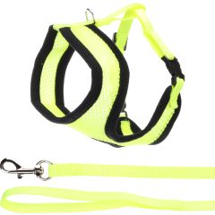Flamingo Chaton Harnais Avec Laisse Harms Jaune 28cm 32-41cm 110cm