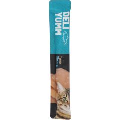 Flamingo Deli Yumm Pasta Kattensnack met Tonijn & Garnaal 70g