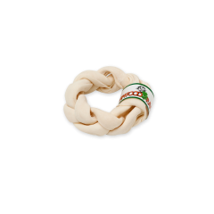 Farm Food Rawhide Dental Braid Donut S