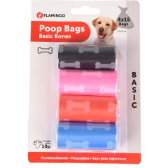 Sacs Pour Dejections Bones Mix 4x15pcs