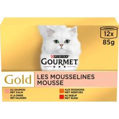 Gourmet Gold Mousselines voor Katten 12x85g
