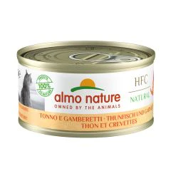 Almo Nature HFC Natvoer voor Katten met Tonijn en Garnaaltjes 70g