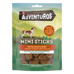 Adventuros Mini Sticks Hondensnacks met Wilde Bizonsmaak 90g