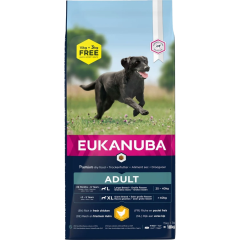 Eukanuba Croquettes pour Grand Chien Adult 15+3kg Gratis