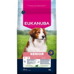 Eukanuba Senior Small en Medium Breed Croquettes pour Chien à l'Agneau et Riz