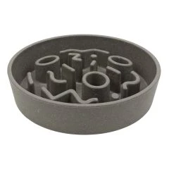 District 70 BAMBOO Gamelle Anti-Glouton Gris pour Chiens