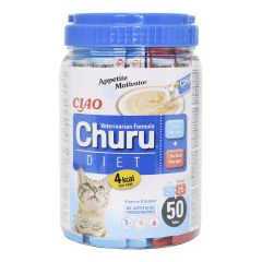 Inaba Ciao Churu Vet Diet Mix voor Katten met Kip en Tonijn 50x14g