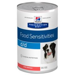 Hill's Prescription Diet D/D Saumon & Riz pour chien 12x370g