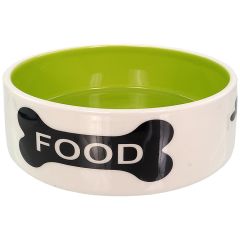 Dog Fantasy Gamelle En Céramique - "food" - 16x6cm