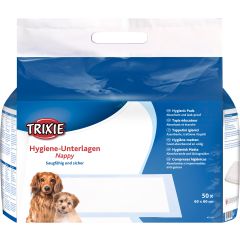 Trixie Tapis Éducateur Nappy 60 × 60 Cm 50 Pcs