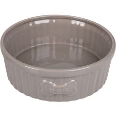 Gamelle Chien Mabel Céramique Taupe 20,5cm 1510ml