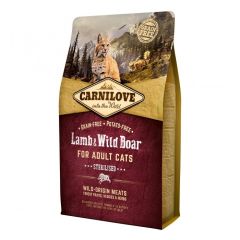 Carnilove Adult Sterilised Lam & Everzwijn Kattenvoer 2kg
