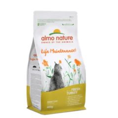 Almo Nature Life Maintenance Croquettes pour Chat Adulte a la Dinde & Riz 400g