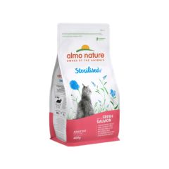Almo Nature Sterilised Croquettes pour Chat Adulte au Saumon 400g