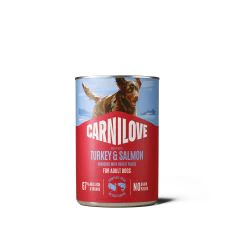 Carnilove Nourriture Humide pour Chiens au Saumon et Dinde 6x400g