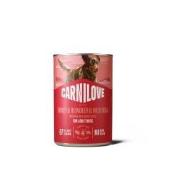 Carnilove Natvoer voor Honden met Wild Zwijn, Kalkoen en Rendier 6x400g