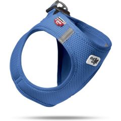 Curli Clasp Air-Mesh Harnais Pour Chien L Bleu