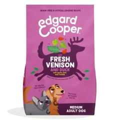 Edgard & Cooper Croquettes pour Chiens Moyens Adults au Venaison et canard 7kg