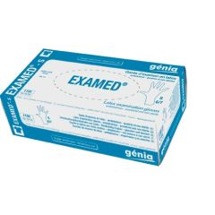 Gants d'examen Latex EXAMED Poudrés taille 8/9