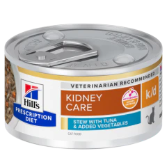 Hill's Prescription Diet K/D Kidney Care Boîtes au Thon pour Chats Adults 24x82g