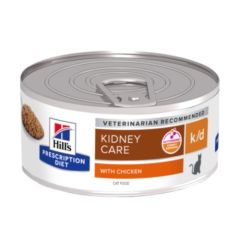 Hill’s Prescription Diet K/D Minced – Kattenvoer met Kip – 24x156g