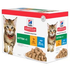 Hill’s Kitten Classic Selection Multipack Poulet 12x85g