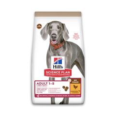 Hill's Science Plan No Grain Adult Large Breed Croquettes Sans Céréales Pour Chien Adulte De Grande Race Au Poulet - 14kg