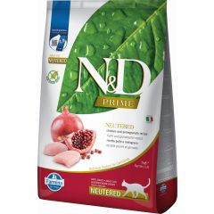 N&D Prime Neutered Poulet & Grenade Croquettes Chat