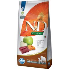 N&D Potiron Cerf et Pomme Croquettes pour Chiens Moyens et Grands 12 kg