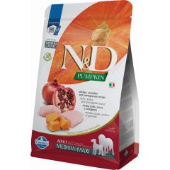 N&D Potiron Poulet & Grenade Croquettes pour Chiens Medium Maxi