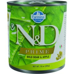 N&D Prime Sanglier & Pomme Nourriture Humide Chien 285g