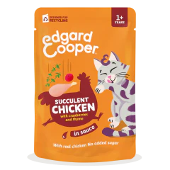 Edgard & Cooper Nourriture Humide en Sauce pour Chats au Poulet 85g