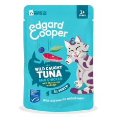 Edgard & Cooper Natvoer in Saus voor Katten met Tonijn en Kip 85g