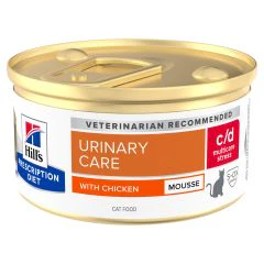 Hill's Prescription Diet c/d Multicare Stress Urinary Care pour Chats au Poulet 12x85g