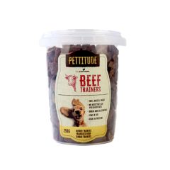 Pettitude Trainers au boeuf pour chien 250g